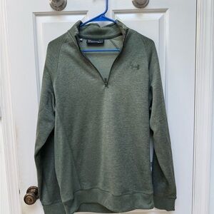 Under Armour Men's Olive Zip-Up Sweater